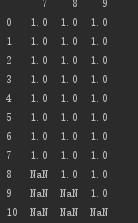 python如何刪除列為空的行