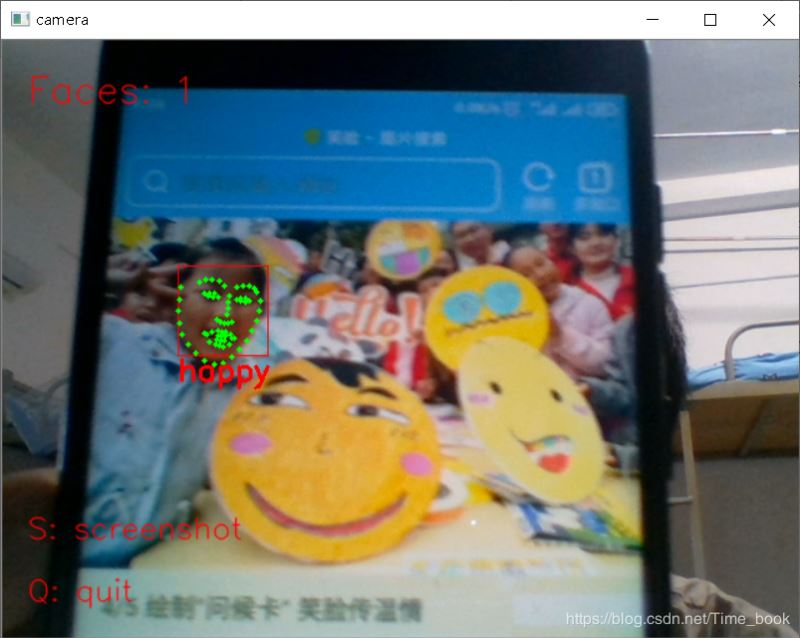 Python+Dlib+Opencv實現人臉采集并表情判別功能的代碼