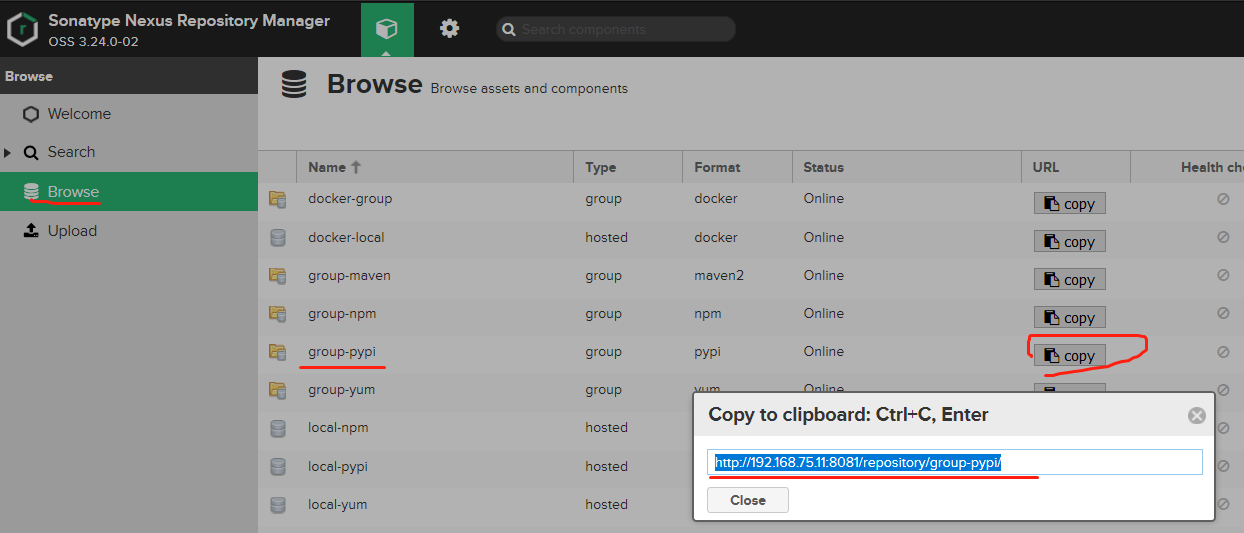 基于nexus3配置Python倉庫過程詳解