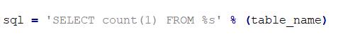 python 在sql語句中使用%s,%d,%f說明