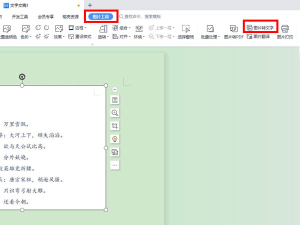 word如何將圖片格式轉(zhuǎn)換成文字