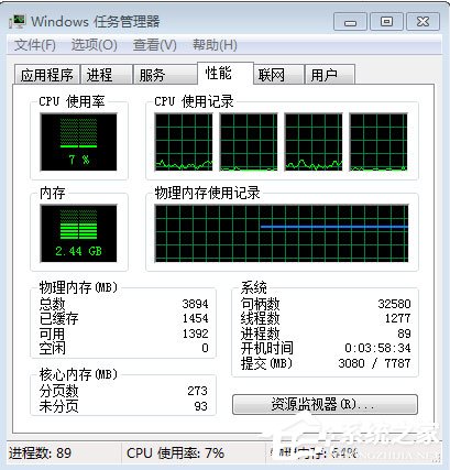 Win7系統PF使用率多少正常？Win7系統PF使用率太高怎么辦？
