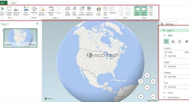 excel繪制3D地圖方法介紹