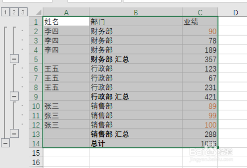 excel多級匯總設置步驟分享