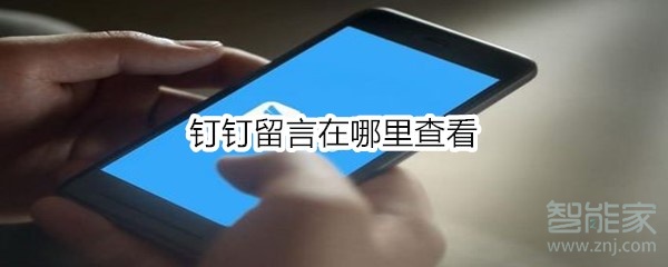 釘釘留言在哪里查看