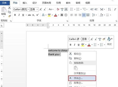Word2013大小寫字母轉換的方法