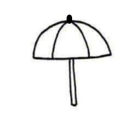 qq畫圖紅包雨傘怎么畫 QQ畫圖紅包雨傘簡筆畫教程