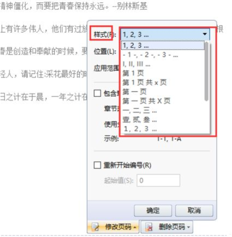 wps2007如何插入頁碼？wps2007插入頁碼圖文介紹