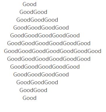 Python 實現打印單詞的菱形字符圖案