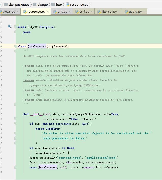 對python中各個response的使用說明