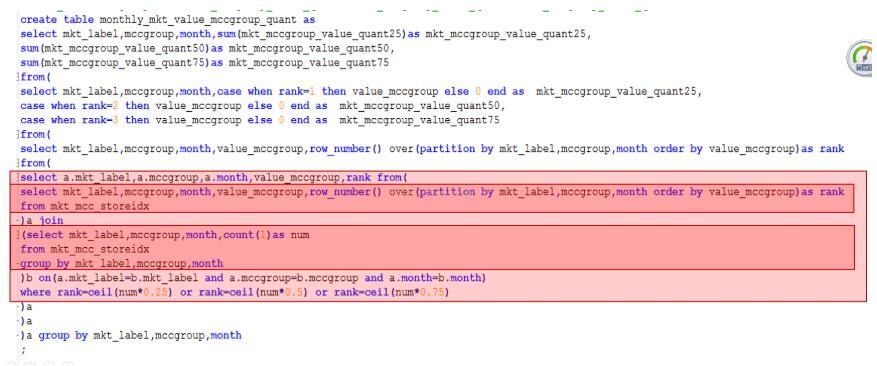 python多維數組分位數的求取方式