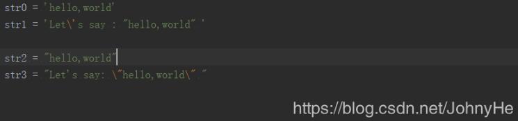 Python如何實現在字符串里嵌入雙引號或者單引號