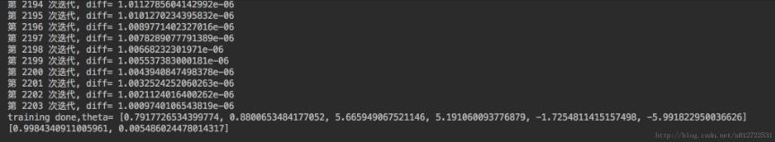 python實(shí)現(xiàn)logistic分類算法代碼