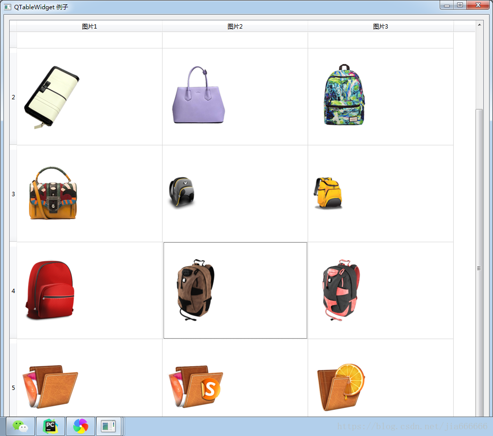 python GUI庫圖形界面開發之PyQt5控件QTableWidget詳細使用方法與屬性