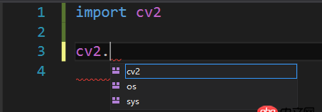 visual-studio - Python OpenCV: 奇怪的自動補全問題