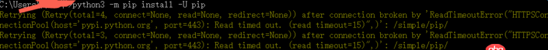 python3.x - python -m pip install -U pip升級pip