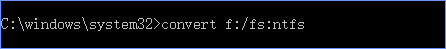 Win10使用命令將fat32轉ntfs的操作方法