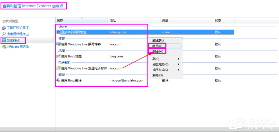 如何清除鼠標右鍵多余項？Win7系統刪除右鍵多余菜單的方法