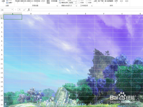 excel表格中如何設(shè)置背景圖片