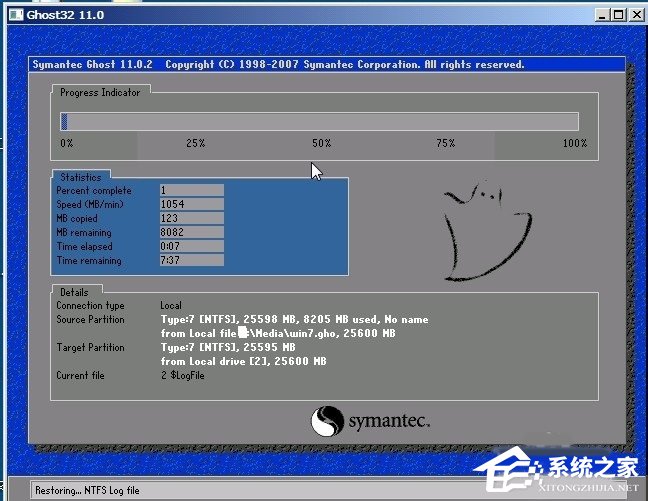 Win7系統還原時出現decompression error abort如何解決？