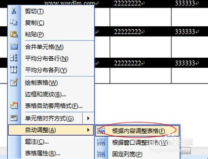 word表格屬性怎么調整