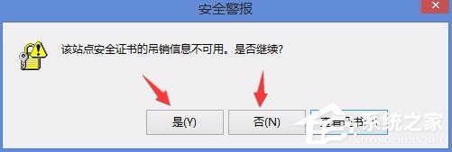Win8電腦上總顯示該站點的安全證書吊銷信息不可用怎么解決？