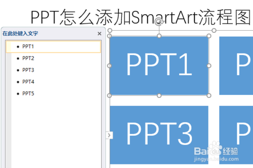 PPT如何添加SmartArt流程圖？