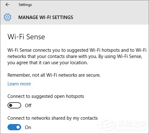 Wi-Fi Sense是什么？Win10系統下的Wi-Fi Sense安全嗎？