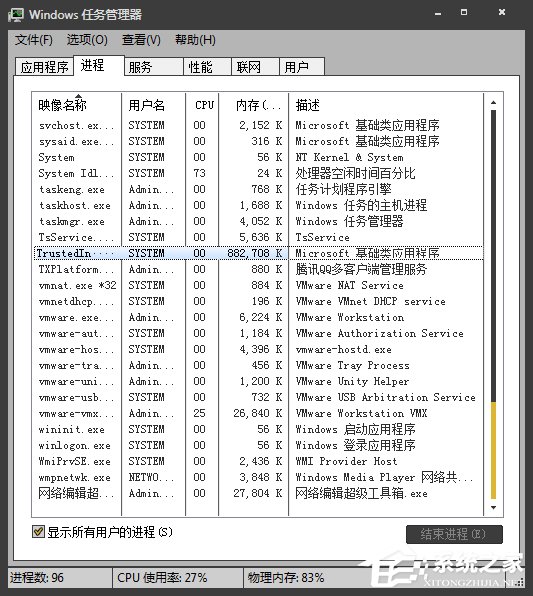 Win7系統(tǒng)進(jìn)程Trustedinstaller.exe占用內(nèi)存很高怎么處理？