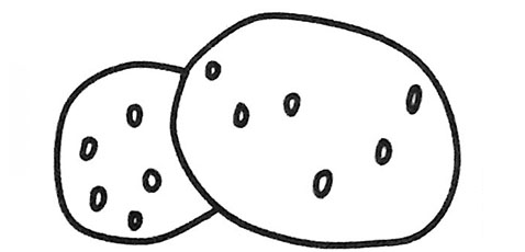 qq畫圖紅包馬鈴薯怎么畫？QQ紅包馬鈴薯畫法分享