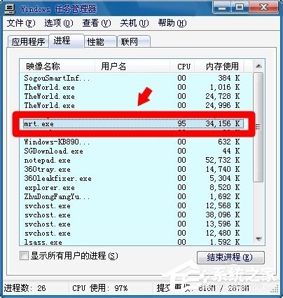 Win7電腦中的mrt.exe是什么文件？