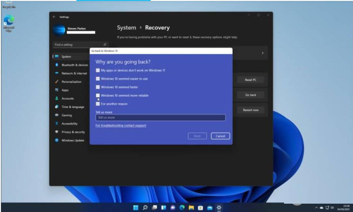 Win11怎么恢復(fù)Win10而不影響文件