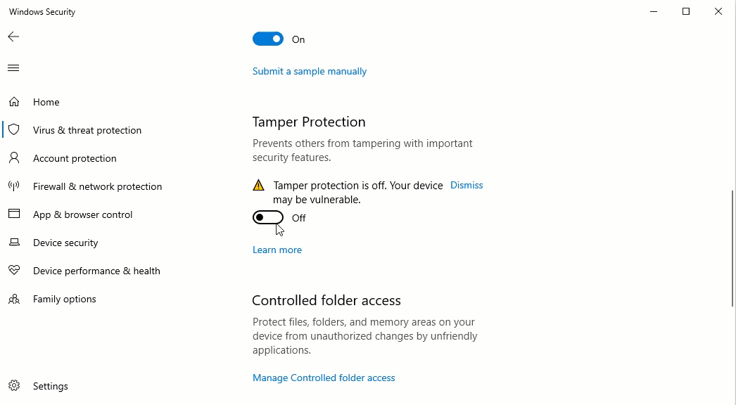 Win10電腦怎么開啟防止篡改功能？