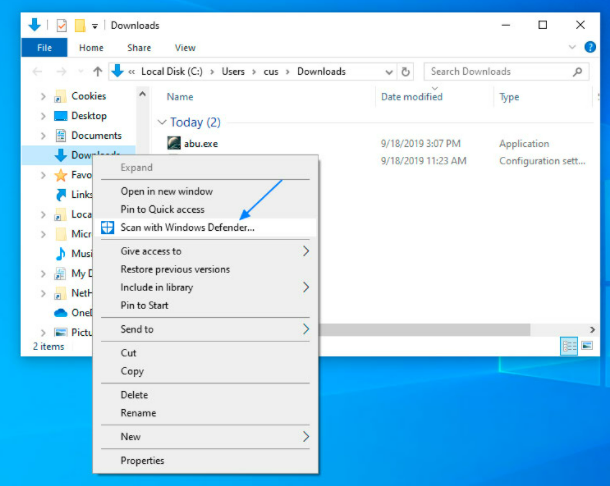 怎么用Windows Defender掃描文件夾中的惡意軟件？