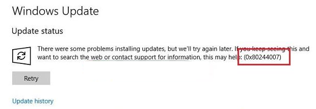 Win10更新錯誤0x80244007如何解決？0x80244007修復方法