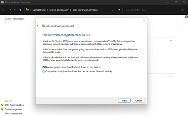 Win11如何快速加密硬盤？教你Win11上快速加密硬盤的方法