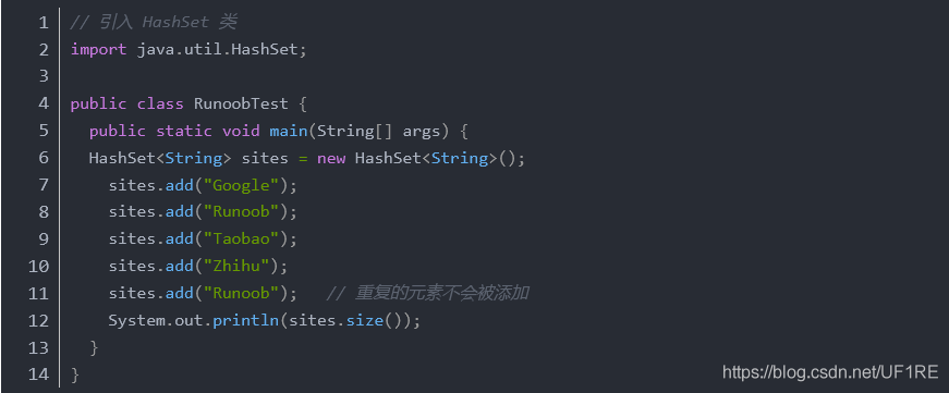 Java基礎之詳解HashSet的使用方法