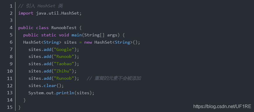 Java基礎之詳解HashSet的使用方法