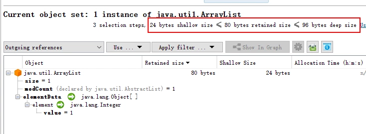 java boolean占用內存大小說明