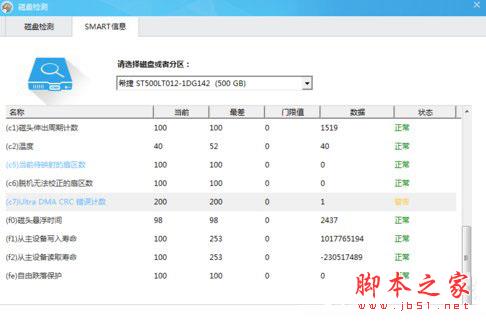 Win7檢測硬盤提示ultra dma crc錯誤計數怎么辦？Win7檢測硬盤出現錯誤解決方法