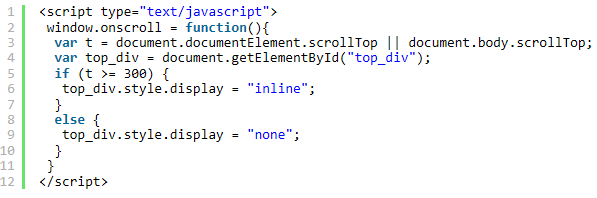 JS 滾動事件window.onscroll與position：fixed寫兼容IE6的回到頂部組件