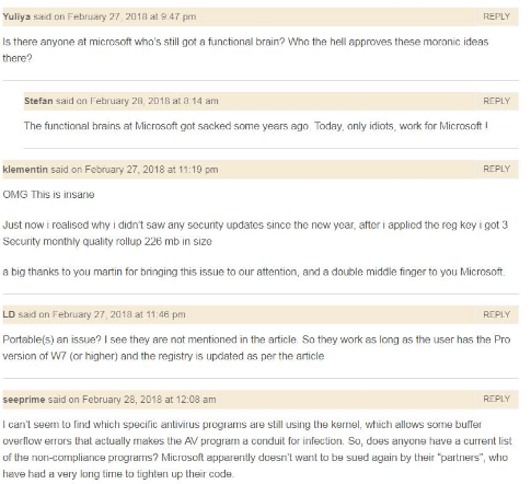 若不裝相兼容殺毒軟件 Windows7電腦將不會收到安全更新！