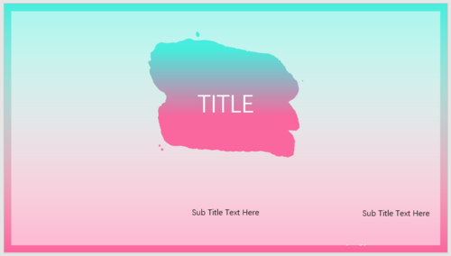 PPT制作出漸變筆刷色塊型封面具體操作步驟