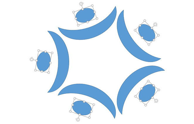 使用PPT設(shè)計出月牙形環(huán)形圖表達具體操作步驟