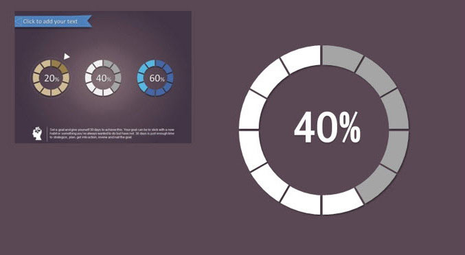 PPT制作出一個分割型環形圖具體操作步驟
