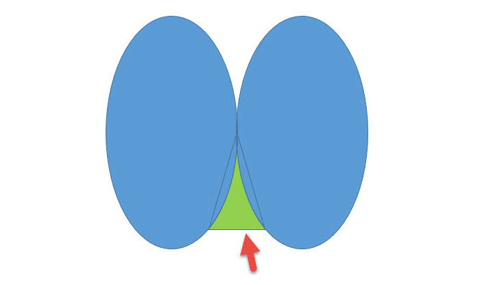 PPT繪制出帶弧度三角形表達(dá)具體操作步驟
