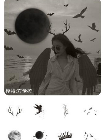 抖音中拍攝出天使惡魔圖片具體操作步驟