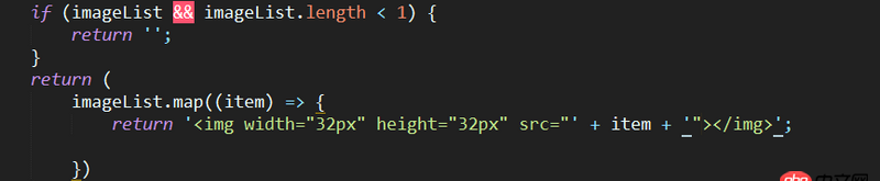 javascript - map 渲染img標簽時，會出現圖片中間會以逗號分隔。是因為什么？