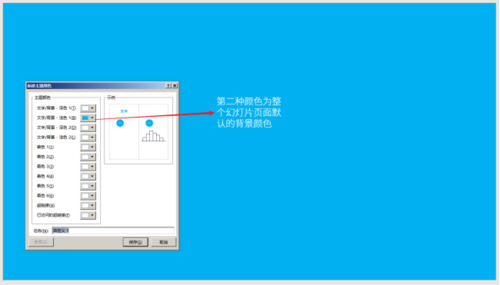 PPT設(shè)置文字以及背景主題色具體操作方法