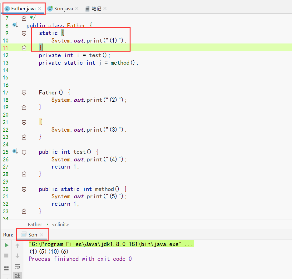 通過實例解析Java類初始化和實例初始化
